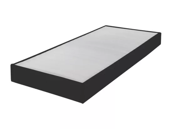 Sommier tapissier Omega Anthracite 3 70x190 Lattes bois - H.15 cm - Made in France