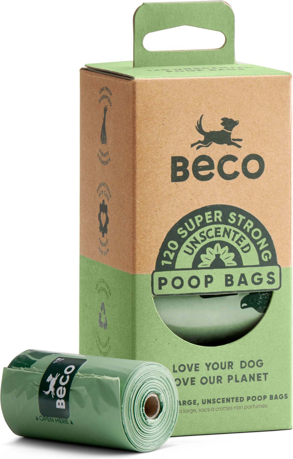 Beco poepzakjes groen 8 x 15 stuks