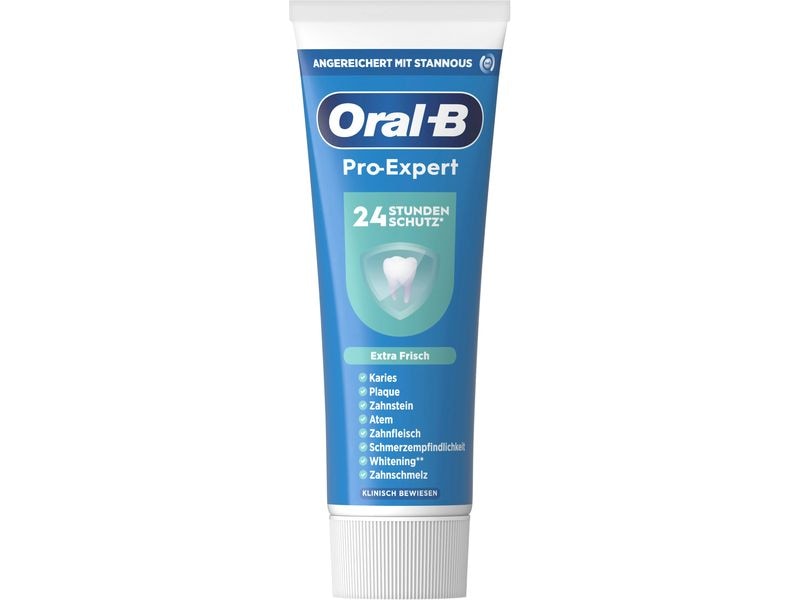 Oral-B Zahncreme Pro-Expert Frischer Atem 75 ml Frischer Atem Zahnpasta mit Pfefferminze und Spearmint,