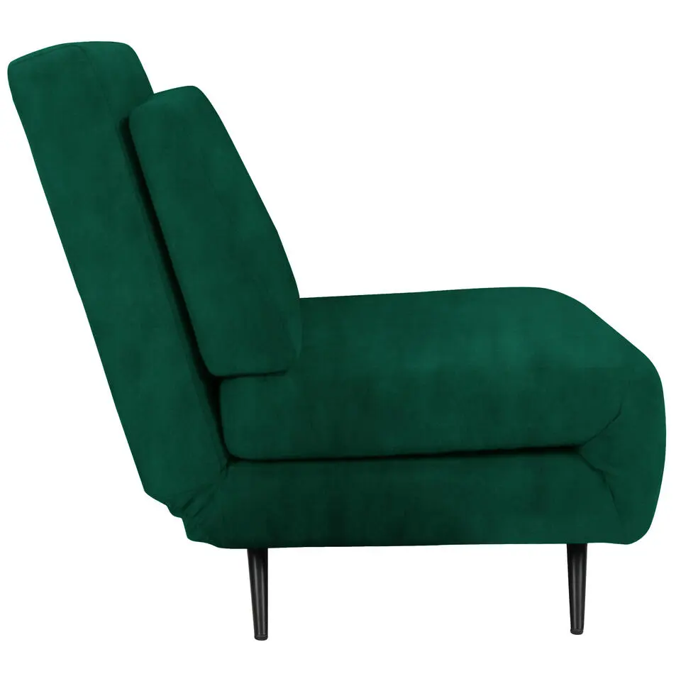 Mallory - Slaapbank 140 cm in donkergroene fluweel
