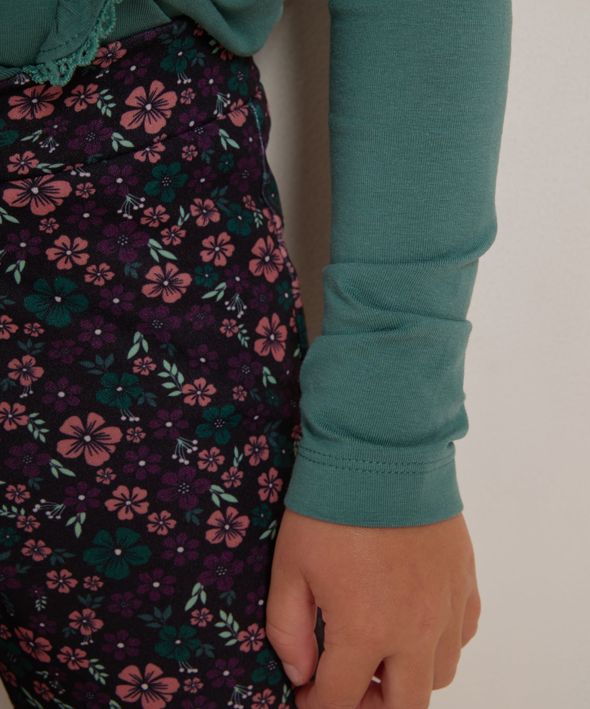 flared fit broek bloemenprint