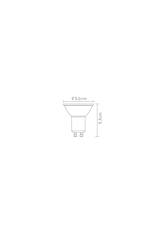 Lucide MR16 LED lichtbron GU10 5W dim to warm wit