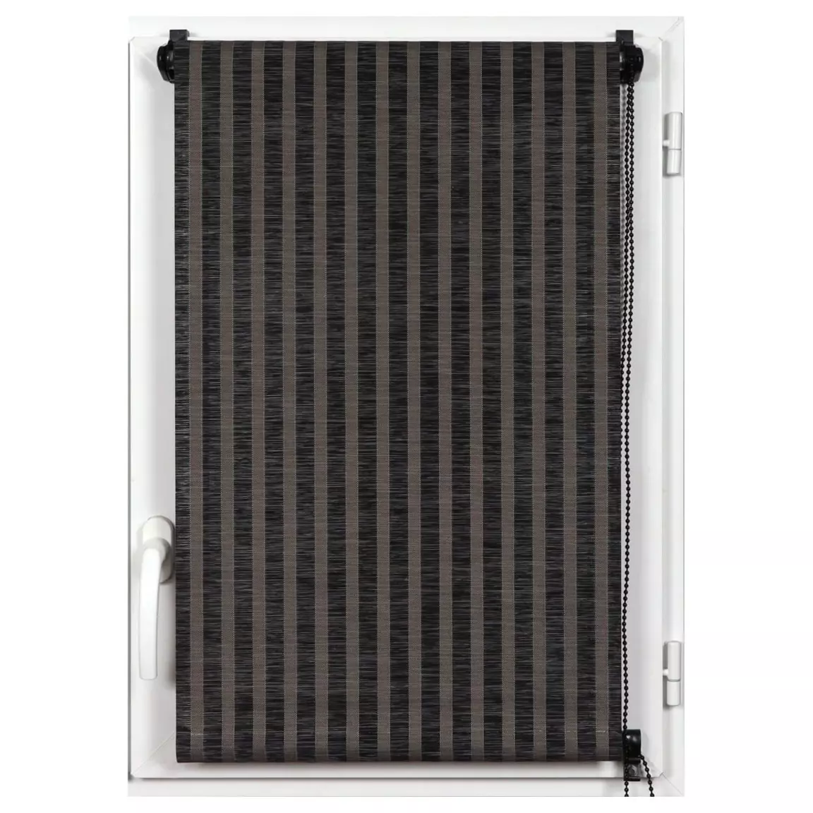 Store enrouleur tamisant (60 x 180 cm) Rayures Noir