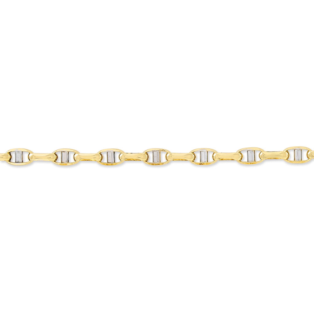 Bracelet Carlo Maille Marine Ronde Or Bicolore