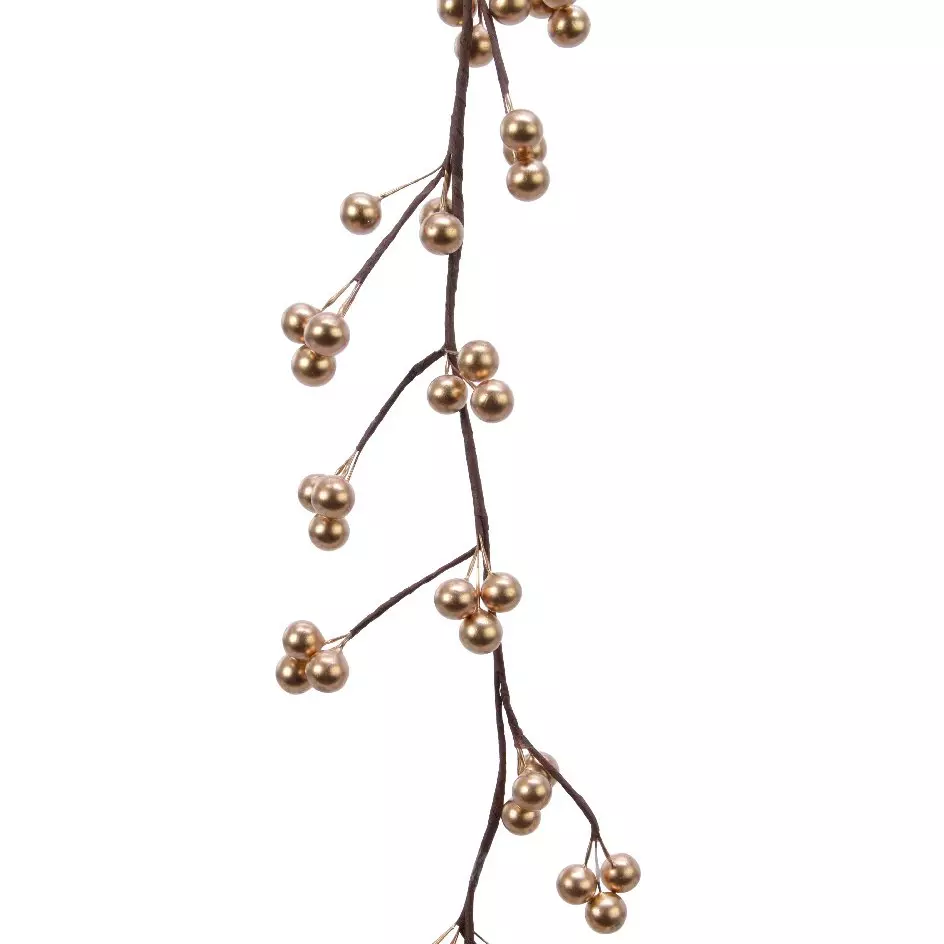 Guirlande de Baie laquée (125 cm) Célénia Champagne