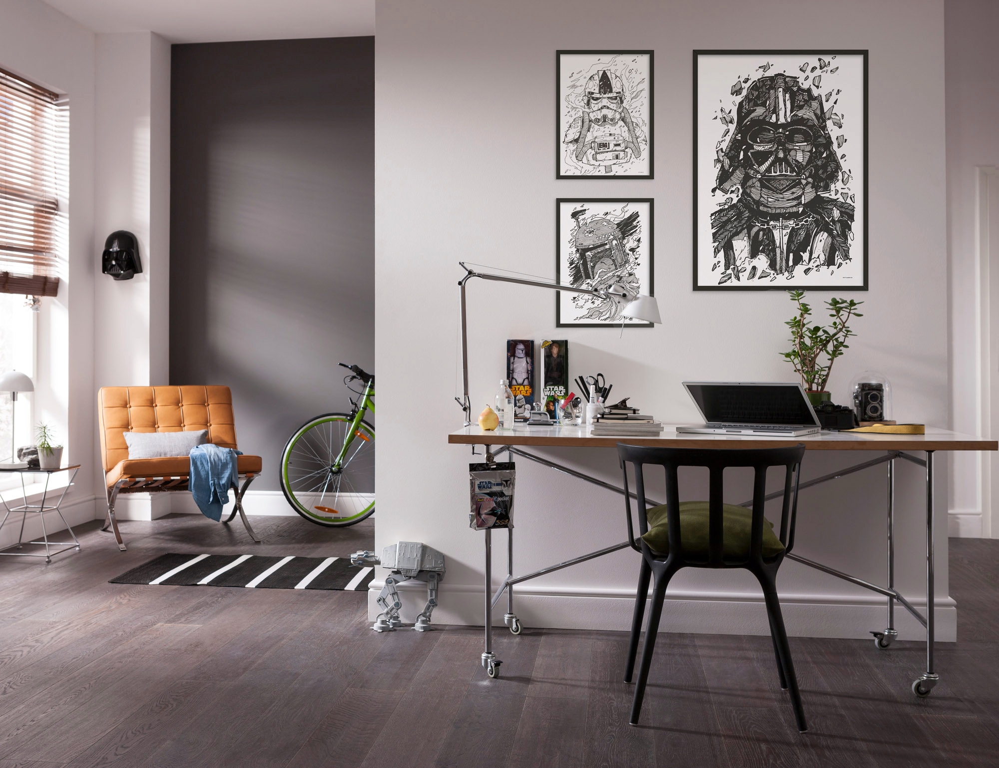 Komar Bild »Star Wars Boba Fett Drawing« Disney 1 Stk. tlg. Wandbild zur Dekoration im Kinderzimmer - ohne Rahmen