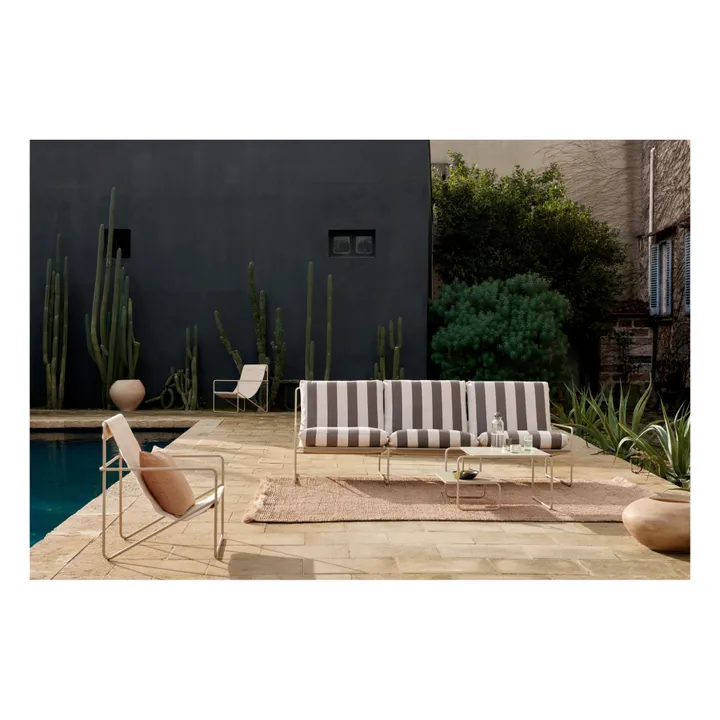 Ferm Living Table basse Level outdoor | Blanc/Écru