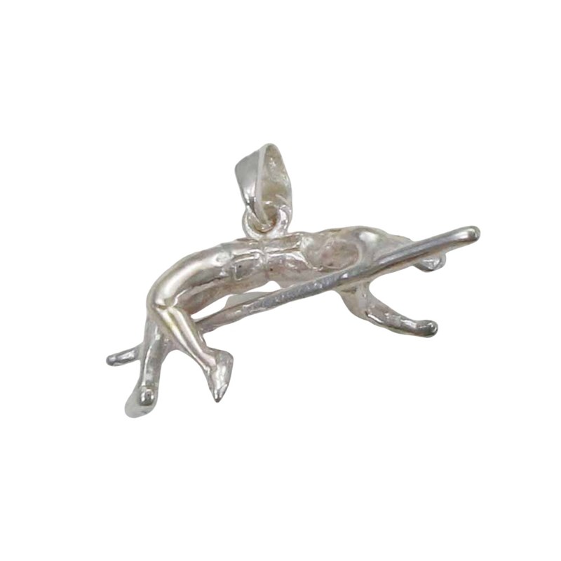 Pendentif athlétisme saut en hauteur - Argent massif