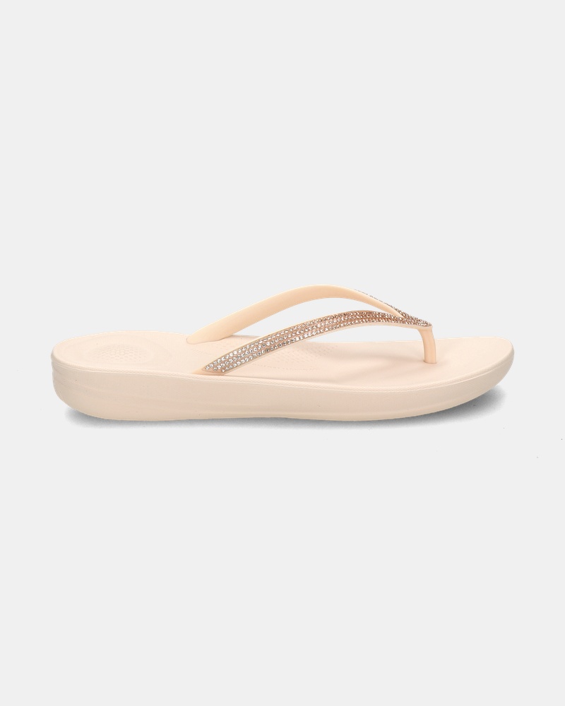Fitflop Iqushion Sparkle Slippers  - beige