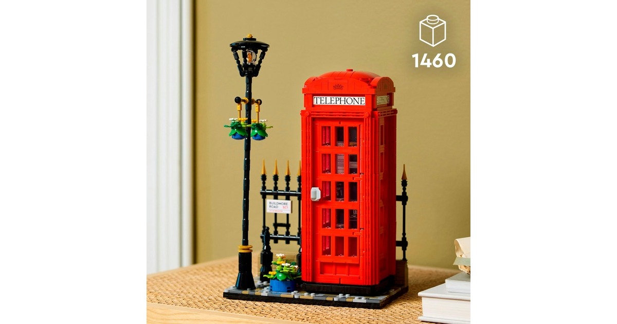 LEGOIdeas - Rode Londense telefooncel Constructiespeelgoed  (21347)