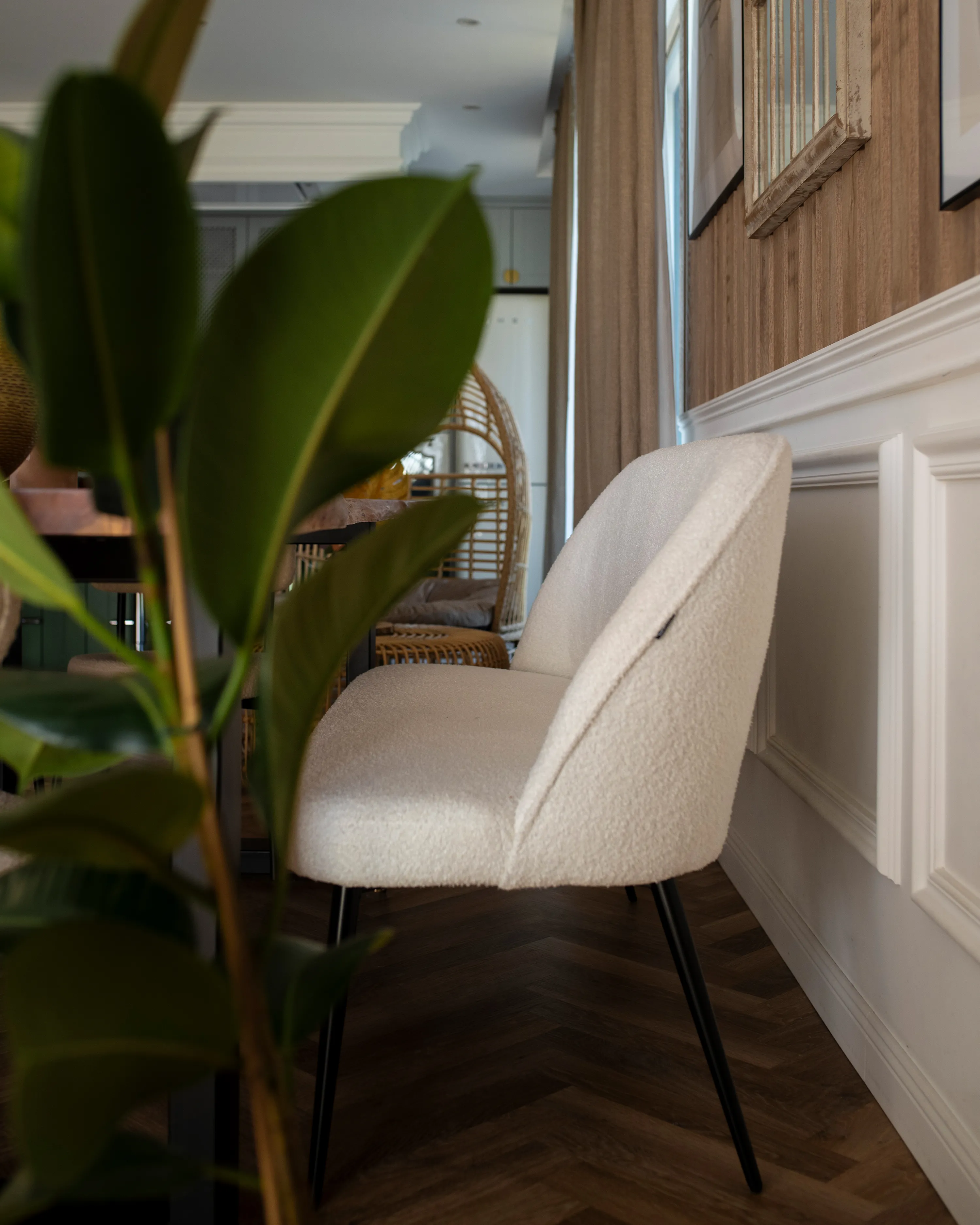 Gestoffeerde bank 2-zits OSBY Stof Lichtbeige