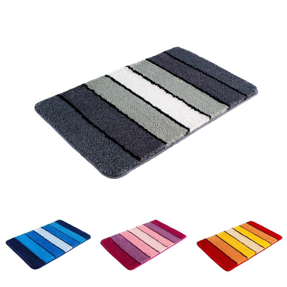 PANA® Badematte • Badvorleger • Duschvorleger • Badteppich • Mikrofaser Bad-Teppich • Duschvorleger • 60x100 cm • Ökotex Zertifiziert