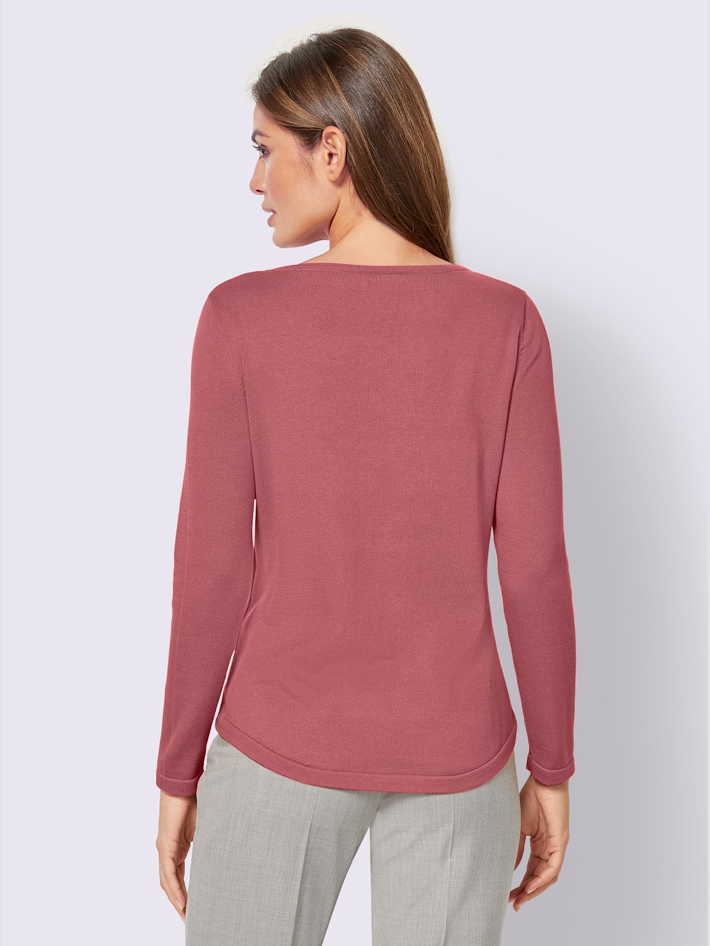 Pull femme basique élégant en coton pima