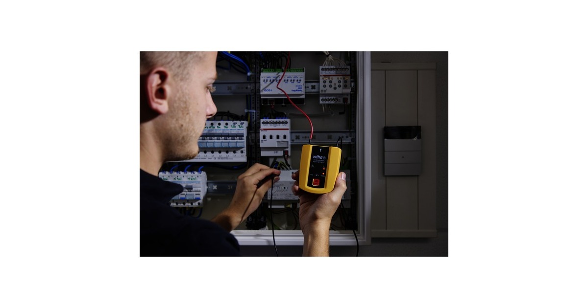 WihaDoorgangstester tot 400 V AC, CAT II meetapparaat  (Geel/zwart)