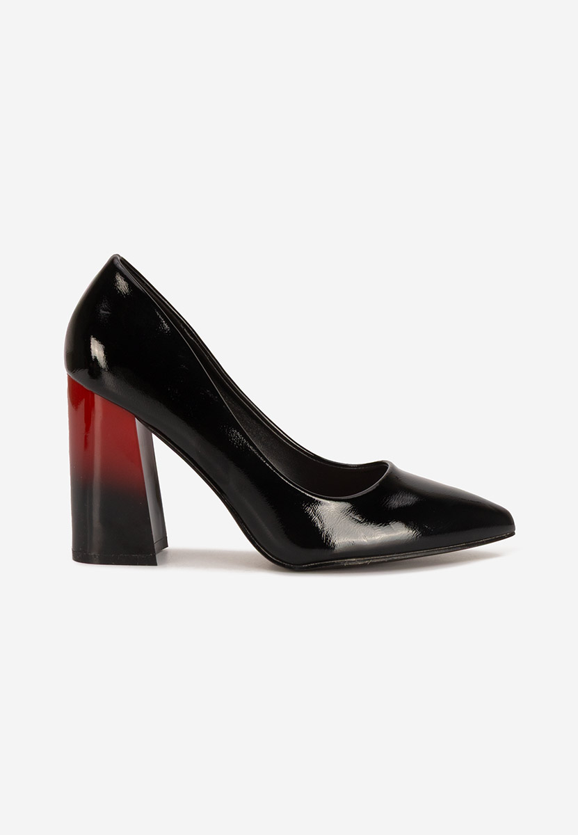 Chaussures à talon épais noirs Emmelia V2