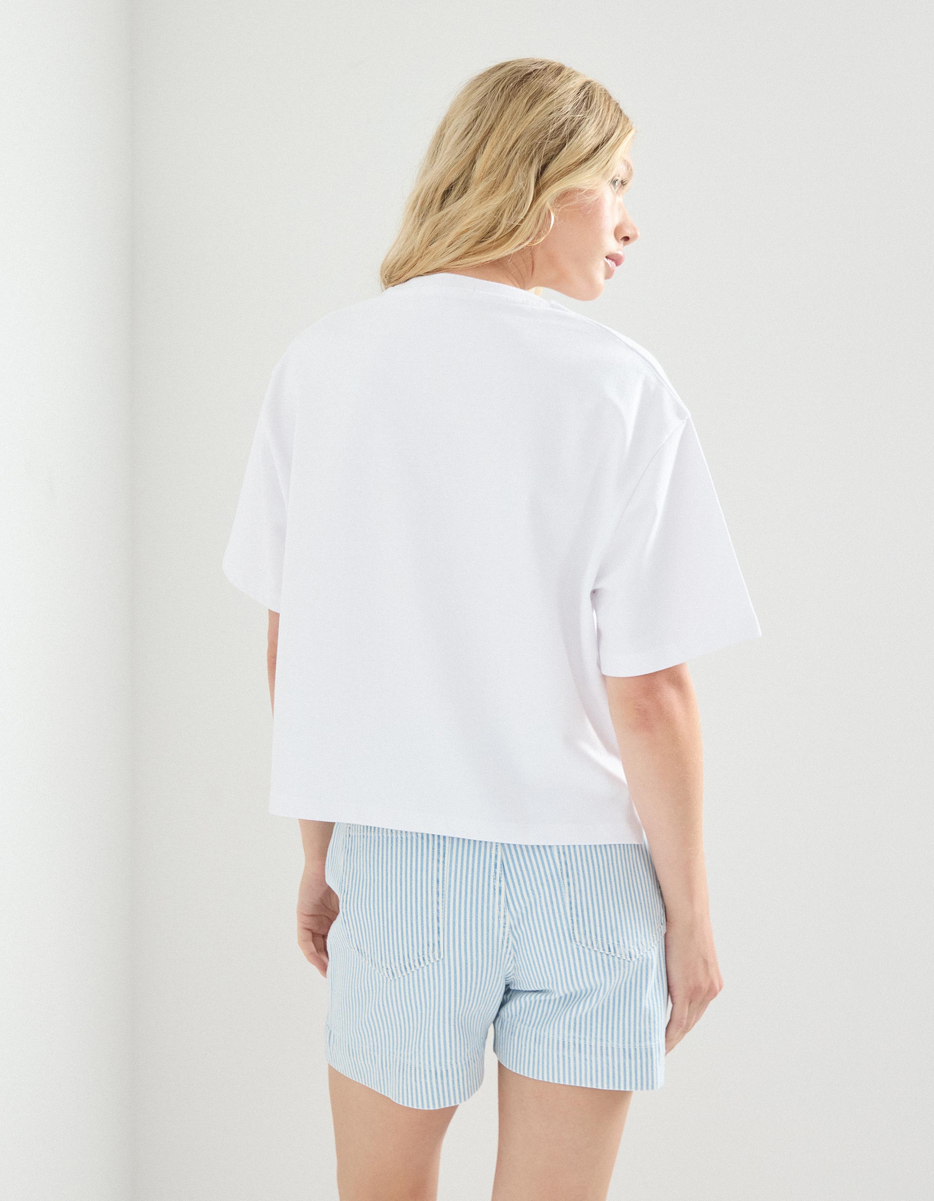 T-shirt, Mulher, Branco