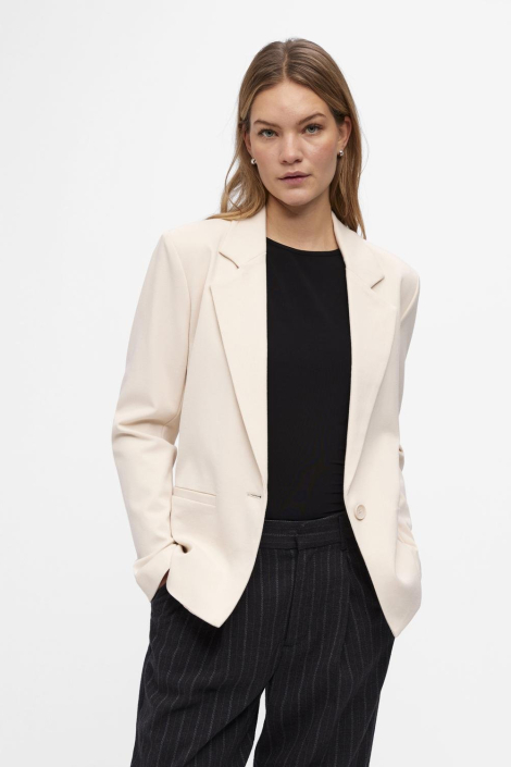 Object beige dames blazer
