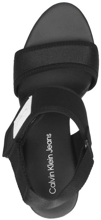 Calvin Klein Wedge Sandal Badge zwart
