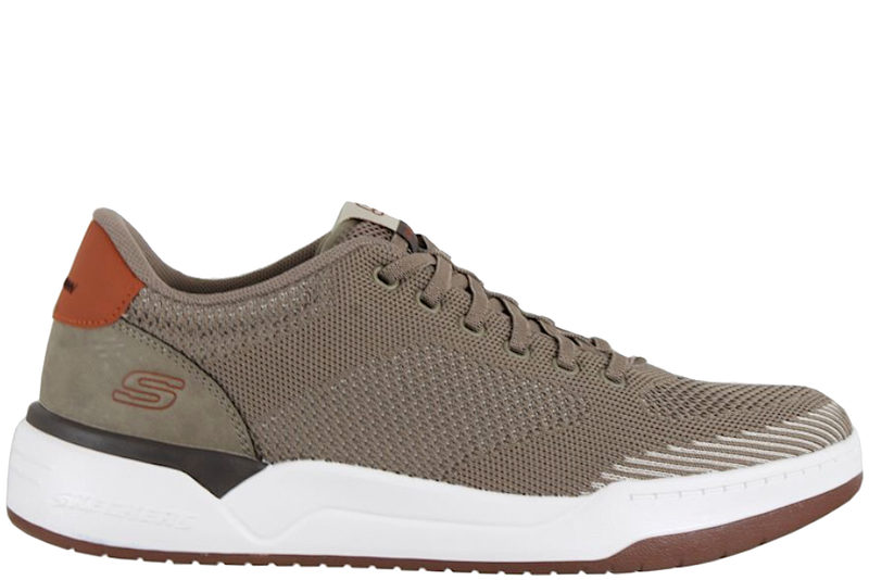 SKECHERS CORLISS-DORSET SNEAKERS I GRØNT TEKSTIL