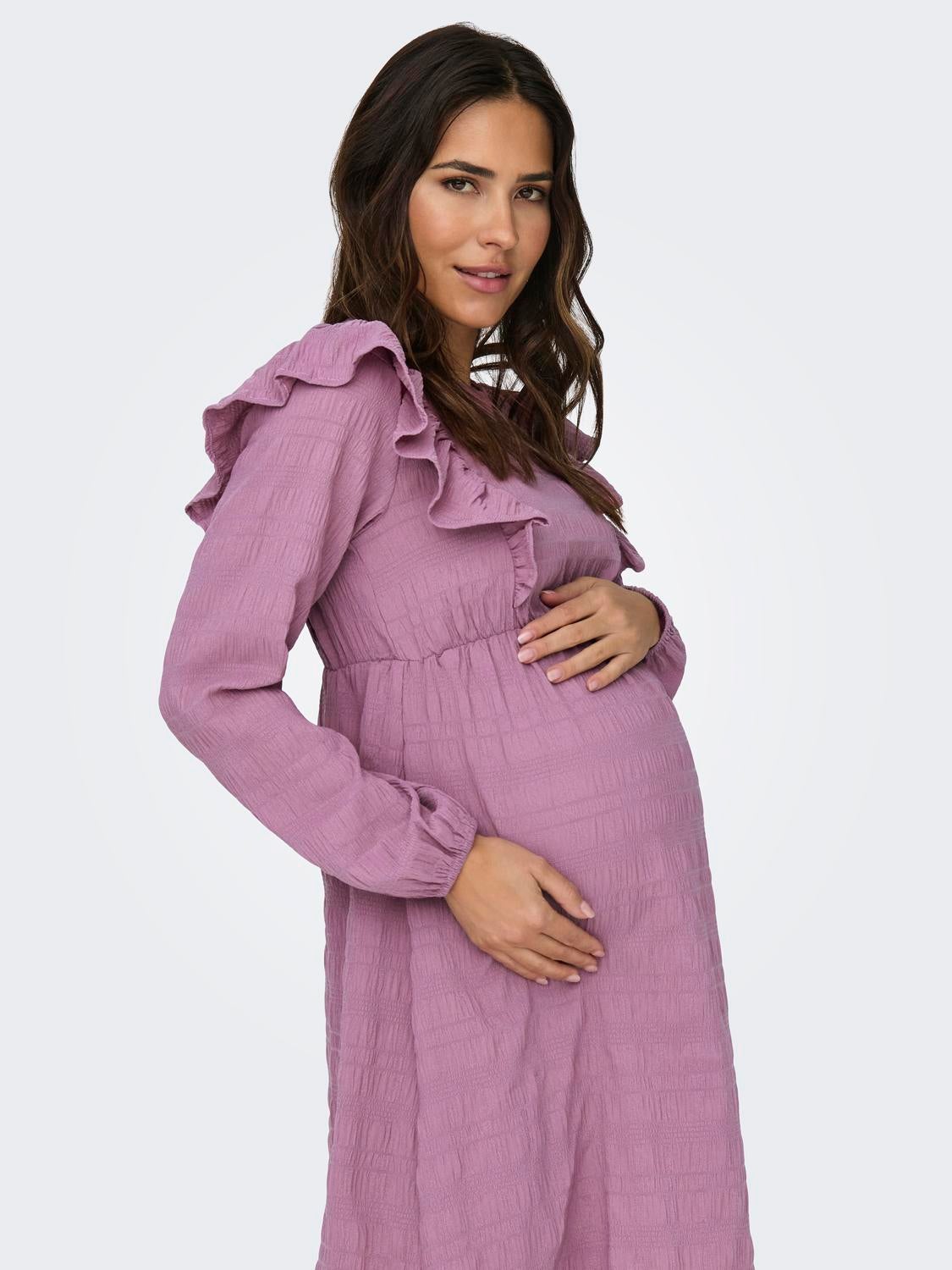 OLMDALLORA Kurzes Kleid Rose Brown