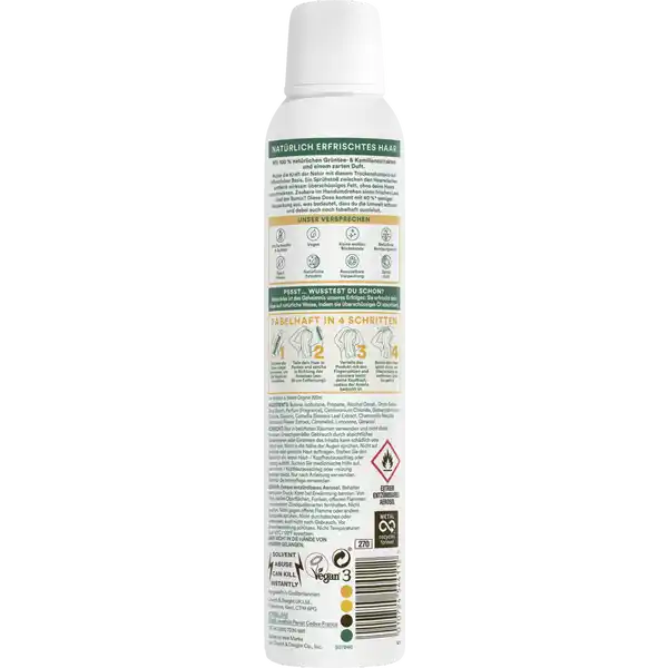 Trockenshampoo Naturally Grüner Tee & Kamille