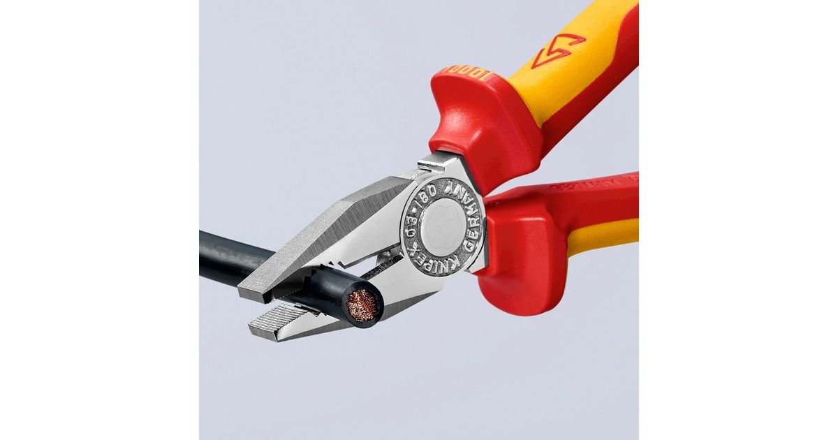 KNIPEXCombitang 03 06 180 combinatietang  (Rood/geel, VDE-getest)