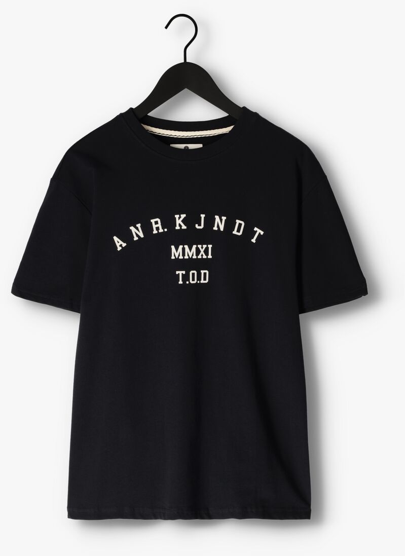 ANERKJENDT donkerblauwe anerkjendt t-shirt akkikki s/s box logo tee