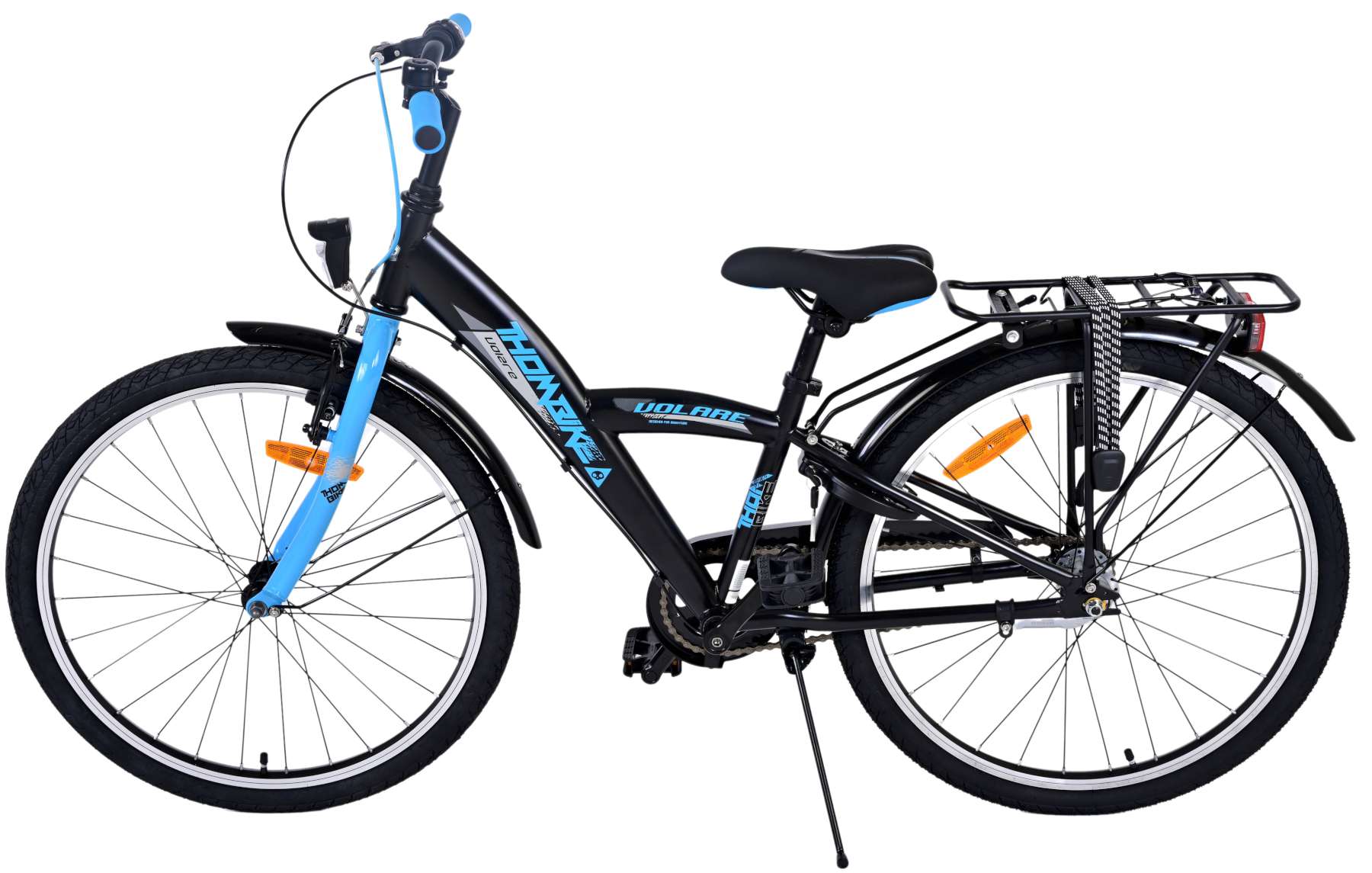 TPFSports Thombike Kinderfahrrad - Jungen - 24 Zoll - Rücktritt + Handbremse - 3 Gänge - Blau