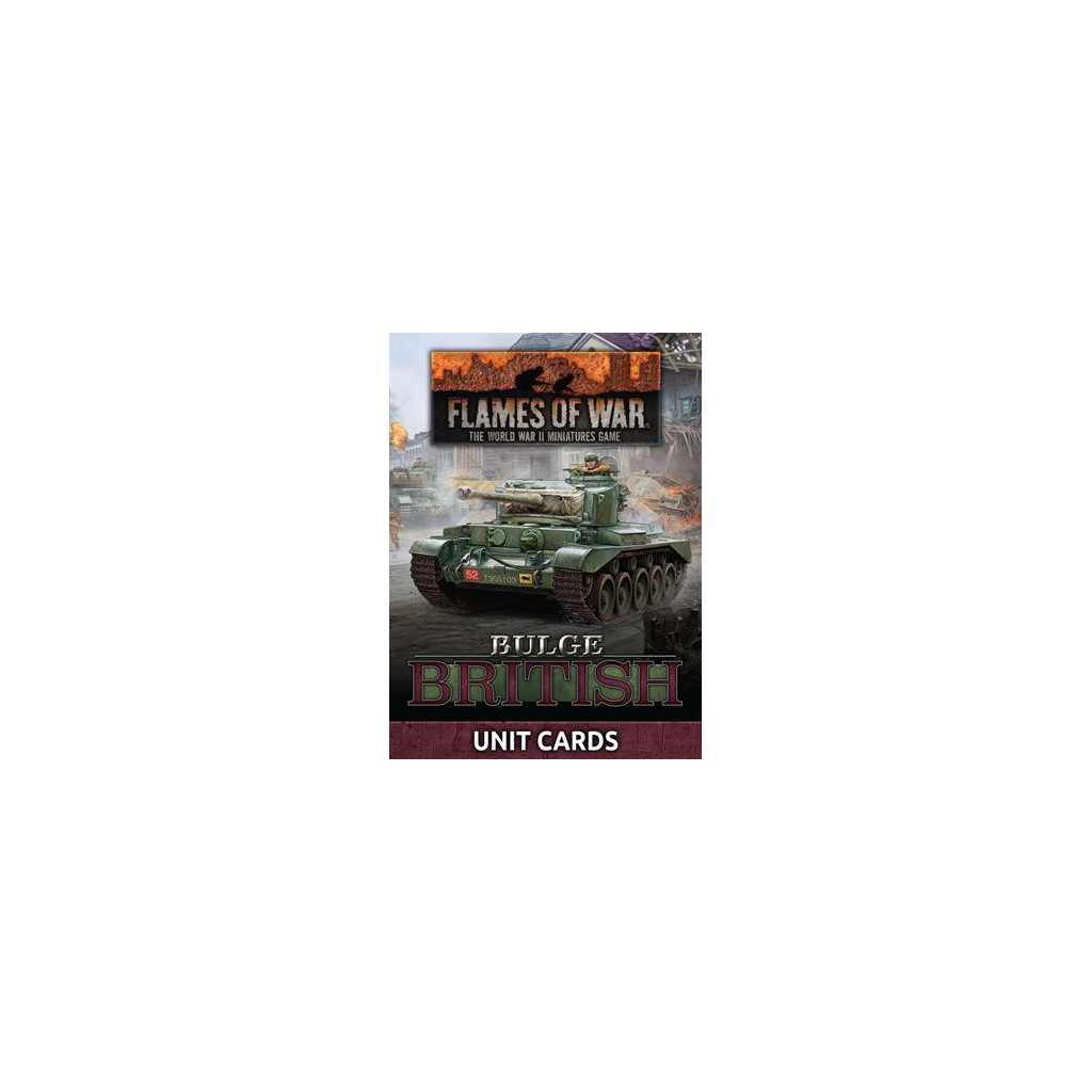 Flames of War - Bulge British Unit Cards