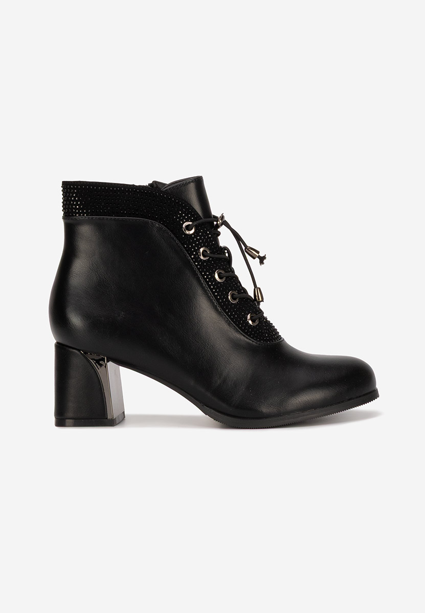 Bottines à talon noires Larae V2