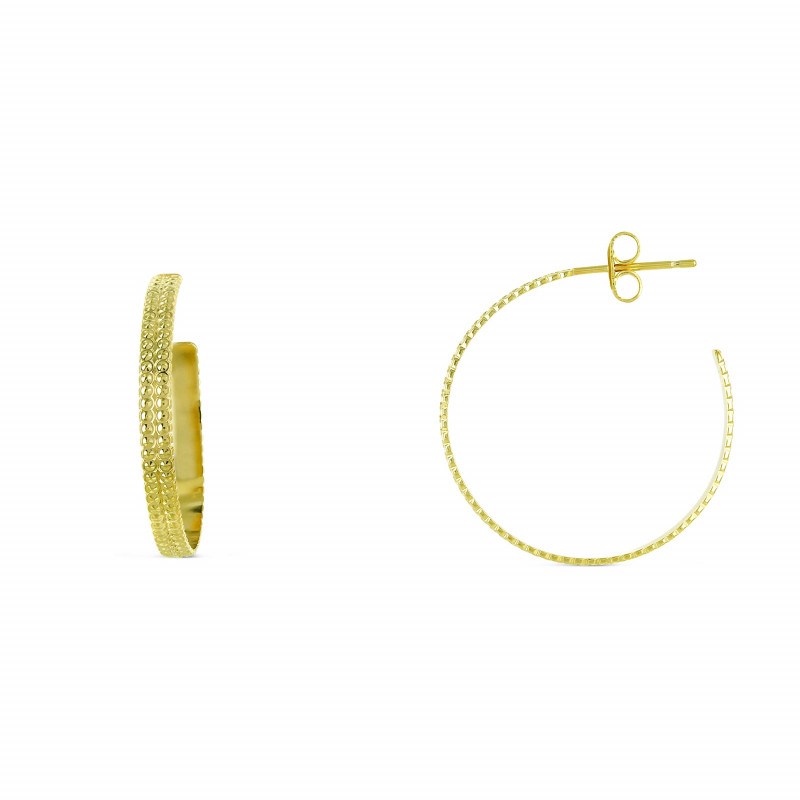 Boucles d'oreilles plaqué or Anita