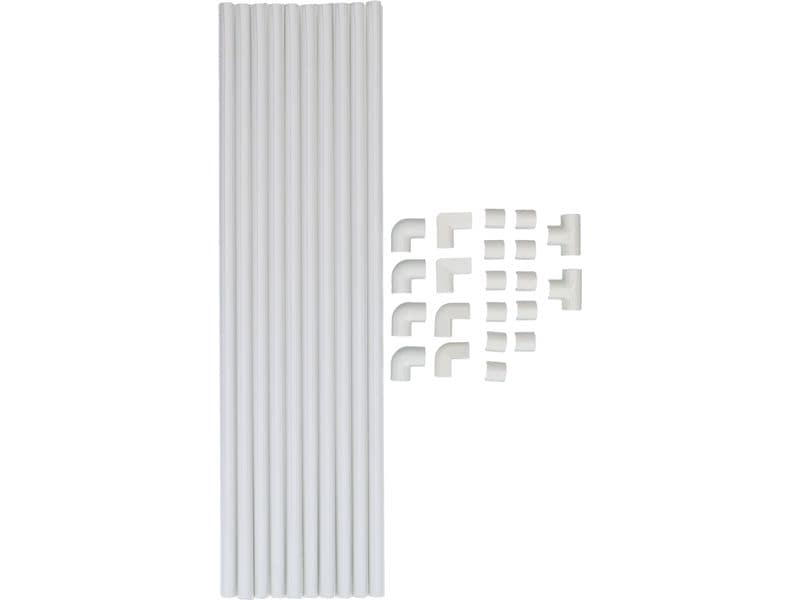 Max Hauri Kabelkanal 7 mm 10x 40 cm   21 Zubehörteile – Wei Cablefix Set