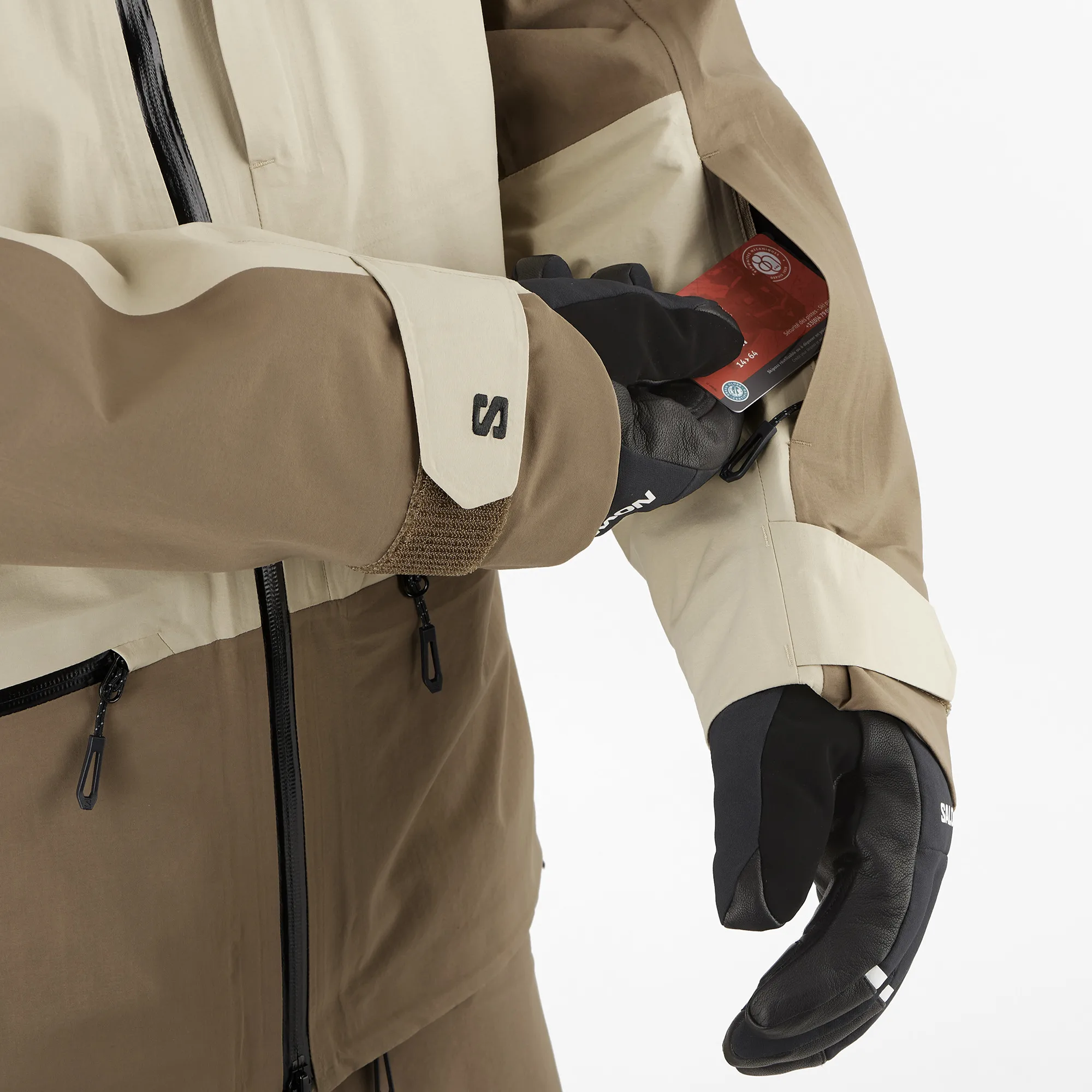 Salomon Absolute 3l Jkt M White Pepper / Shitake