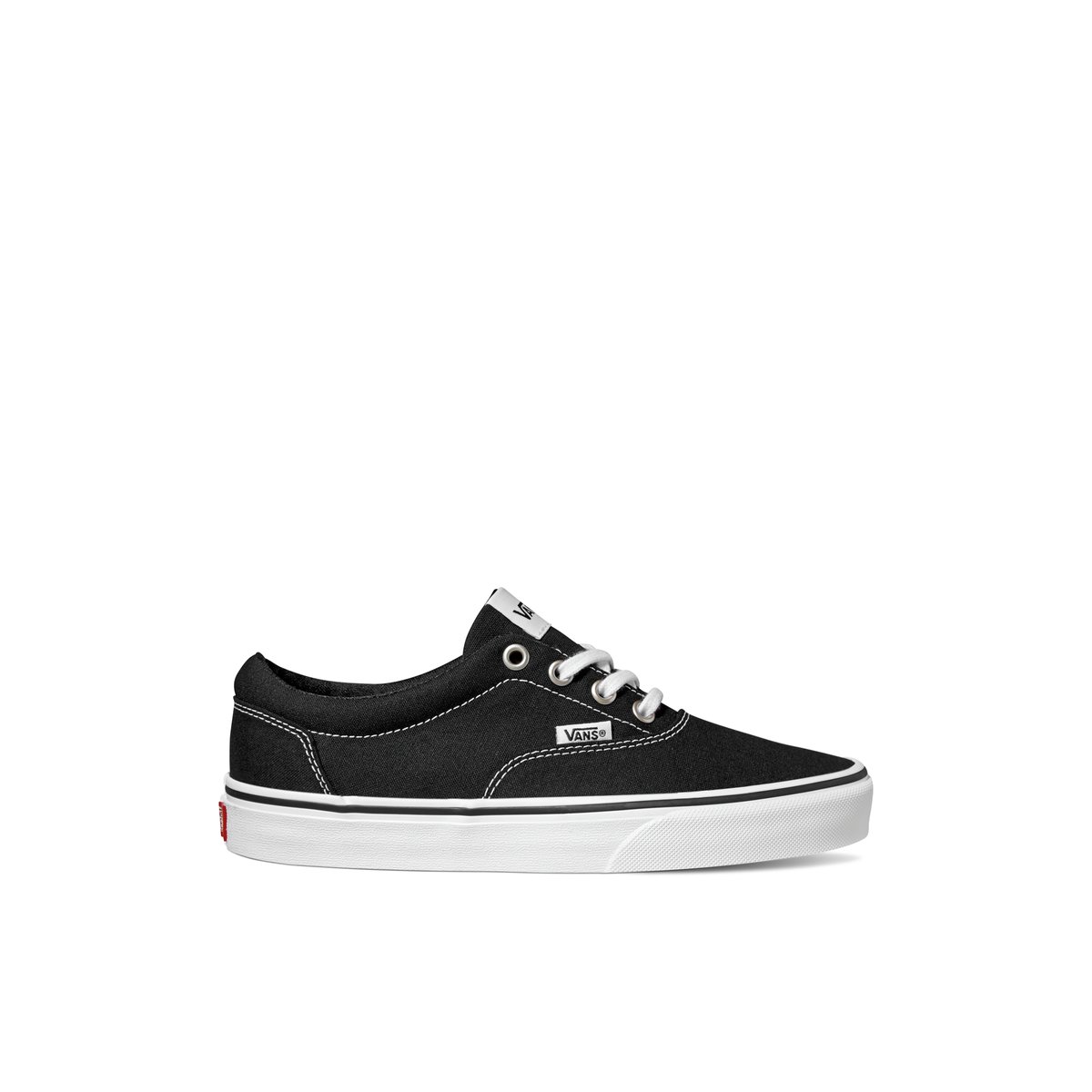VANS-Doheny-Baskets de skate - Talon plat - Noir/Blanc