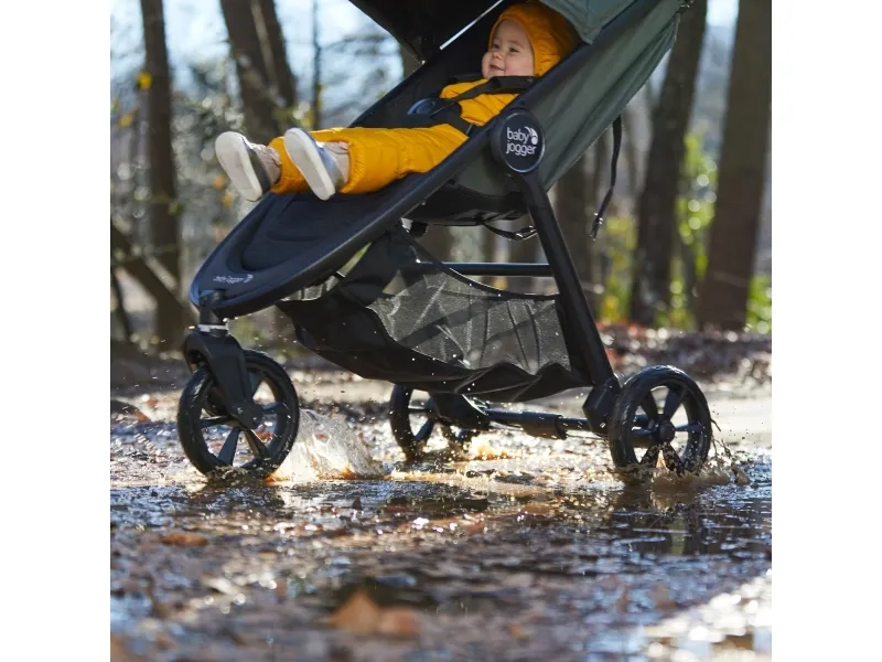 Baby Jogger city mini GT2, Baldakin, Terrængående klapvogn, Ethvert køn, Hollow-out wheels, Sammenfoldelig, Sort