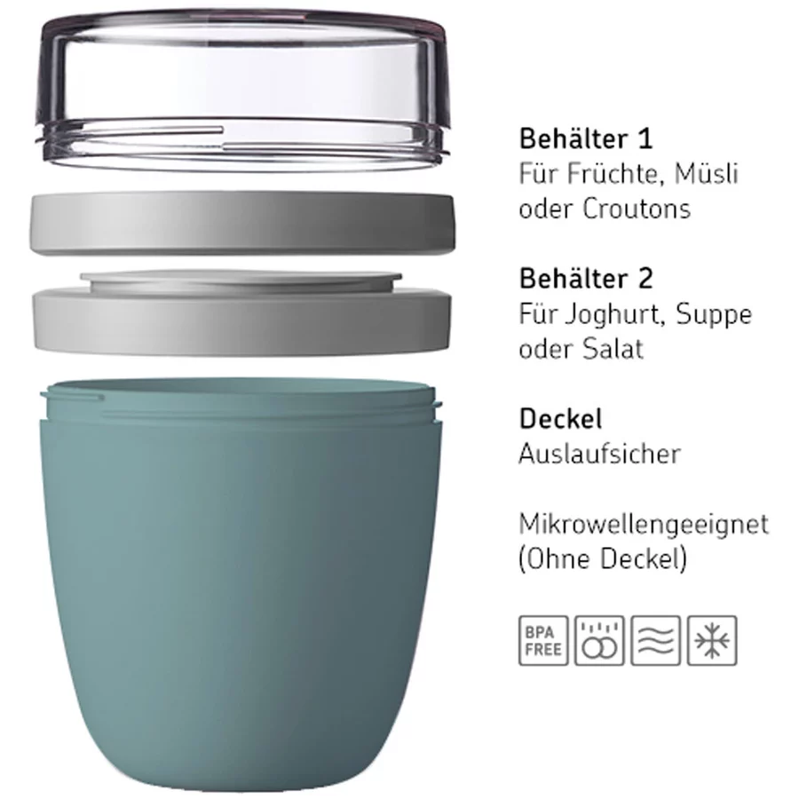 Mepal Lunchpot Mini Ellipse ø  9,1 cm weiß