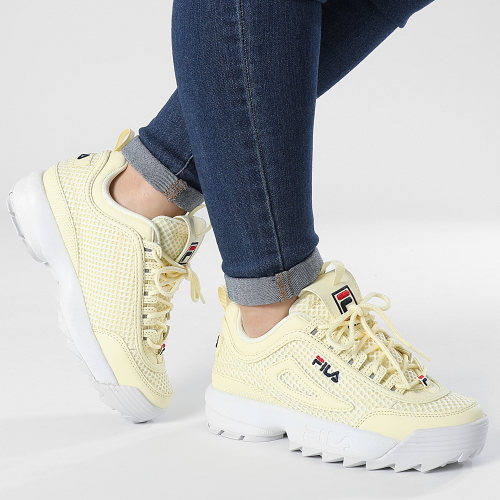 Baskets Femme Disruptor Mesh FFW0093 Transparent Yellow