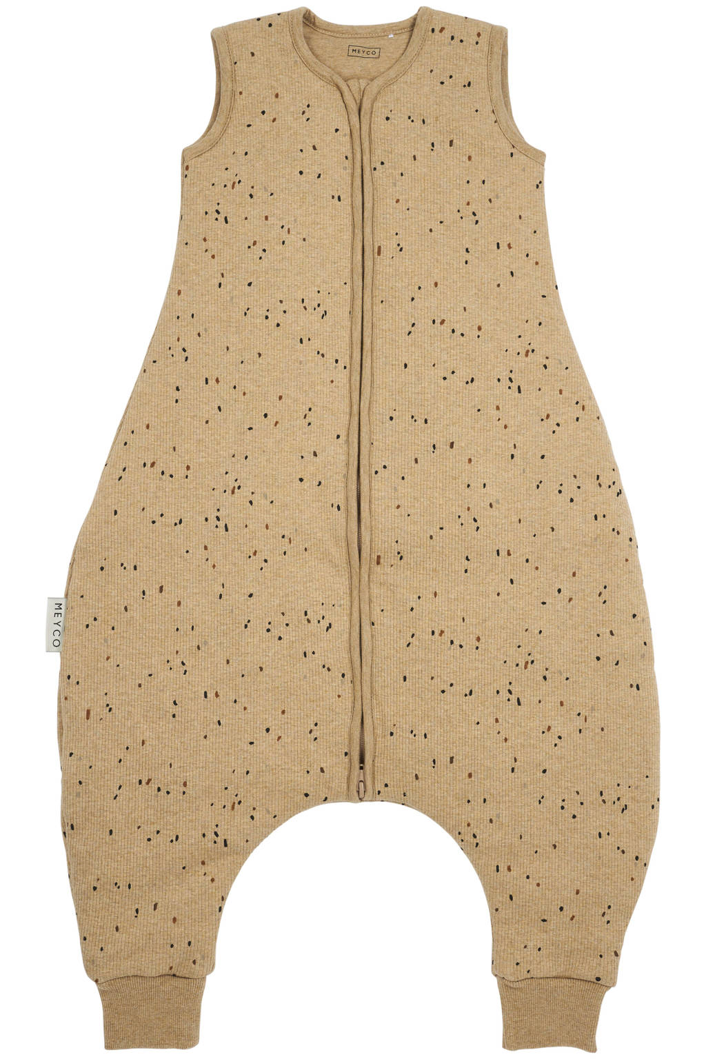 baby winter slaapoverall jumper Rib Mini Spot toffee melange