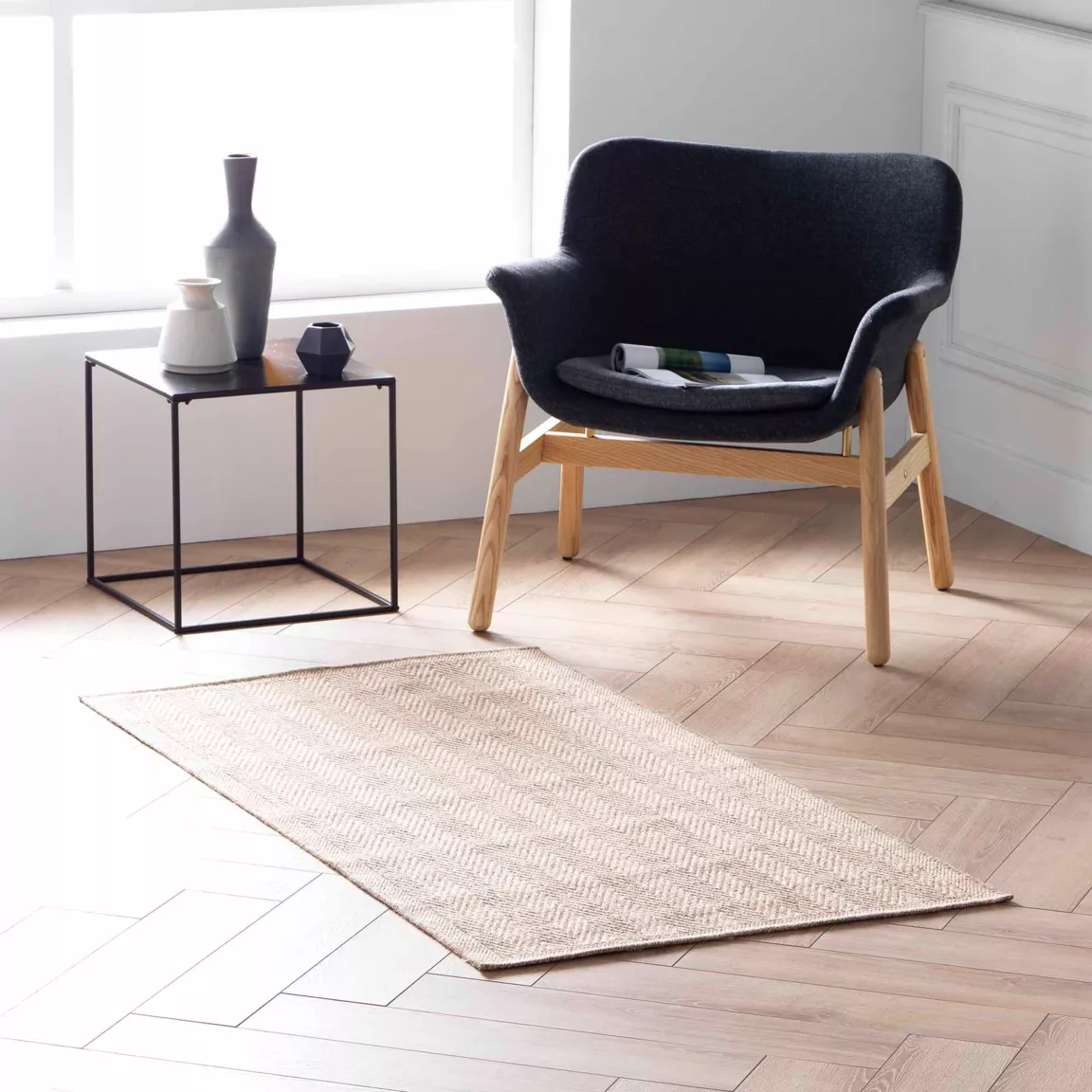 Tapis tissé (80 x 150 cm) Ilem Beige