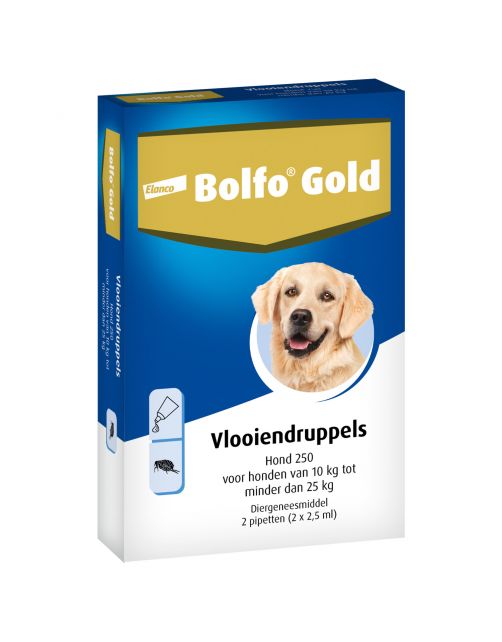 Bolfo Gold Hond 250 - Anti vlooienmiddel