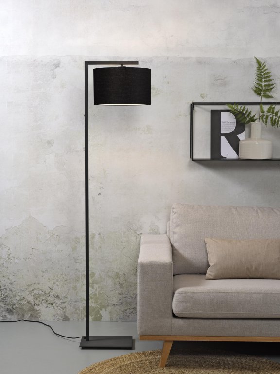 It's about Romi Boston vloerlamp met kap medium licht linnen