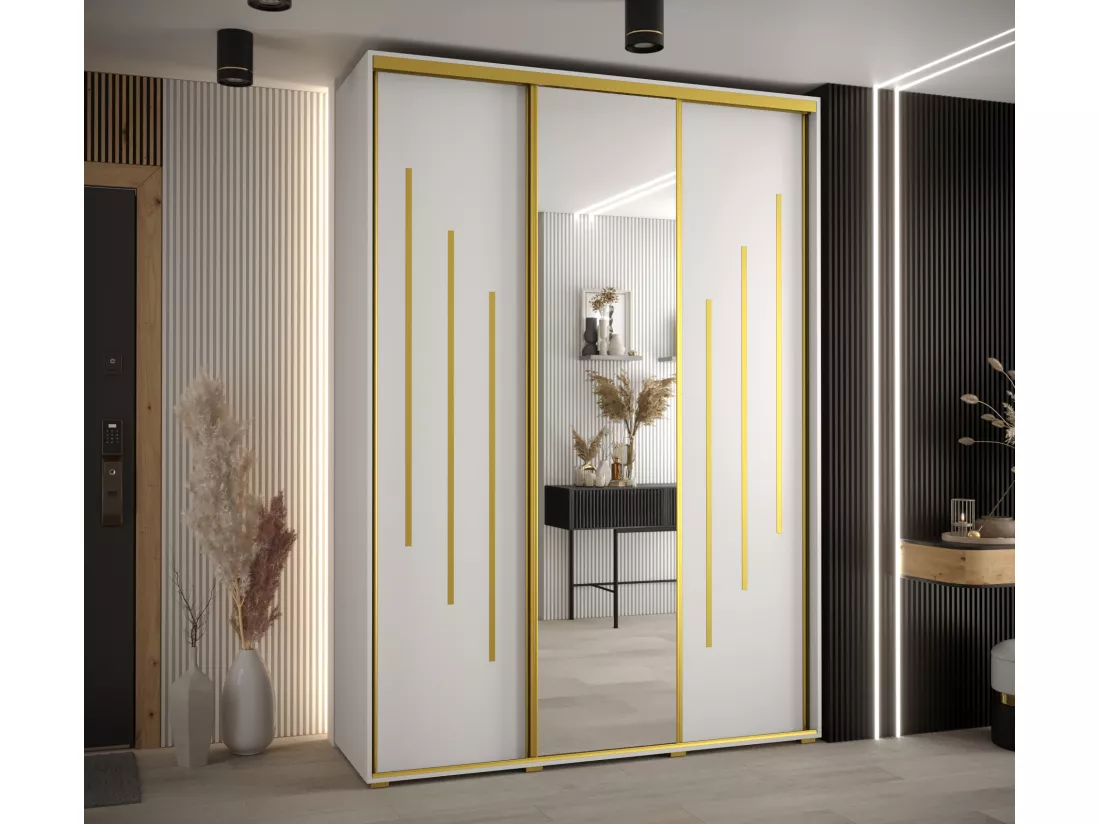 ARMOIRE DAVOS 9 À PORTES COULISSANTES 235,2/170/60 3 portes
