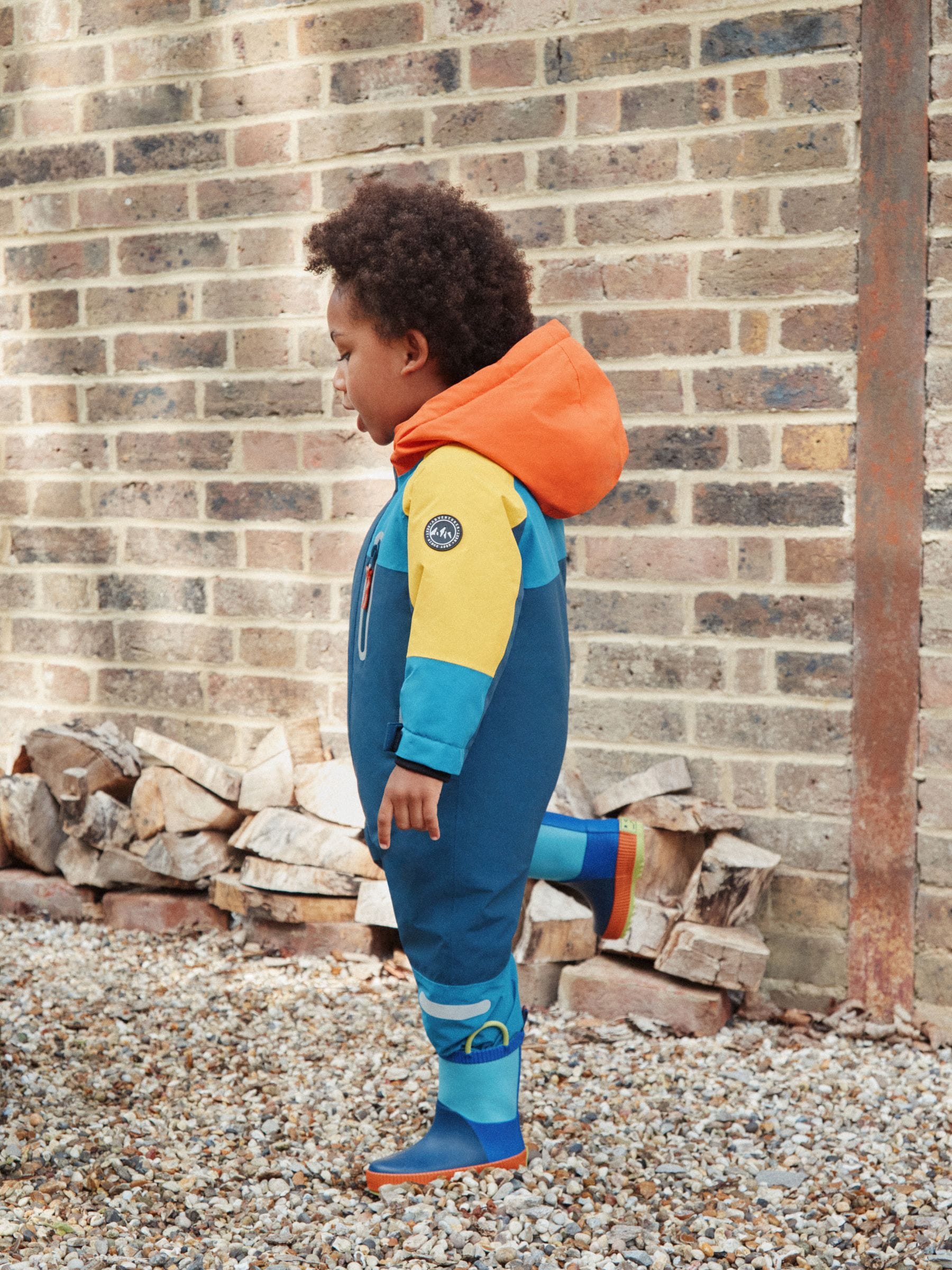 Donkerblauw colourblocking - Waterdicht sneeuwpak (3 mnd-7 jr)