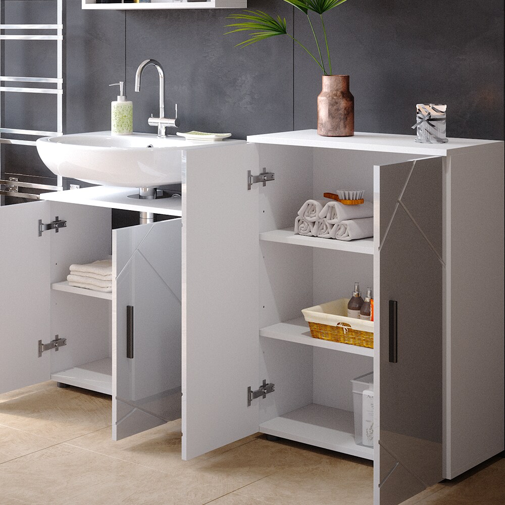 Vicco Badezimmerschrank Badschrank Kommode Irma Badmöbel Badkommode Sideboard