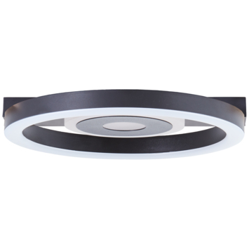 Brilliant plafondlamp Maureen 12W 1100 lm zwart