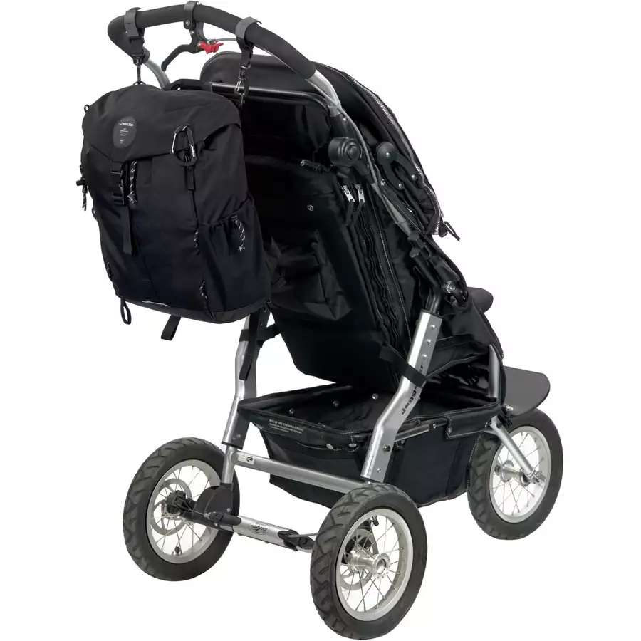 LÄSSIG Wickelrucksack Outdoor Backpack black