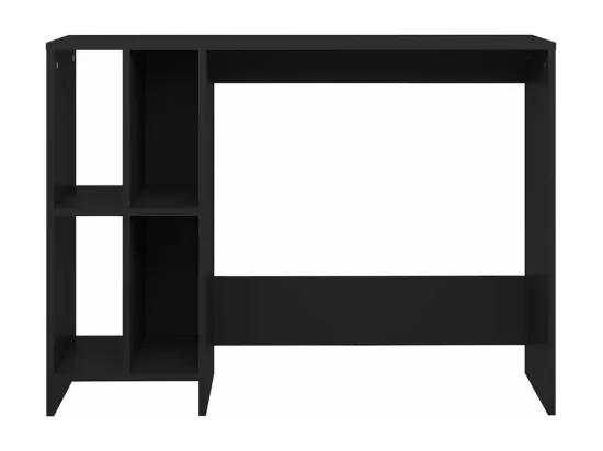 Bureau d'ordinateur portable noir bois d'ingénierie