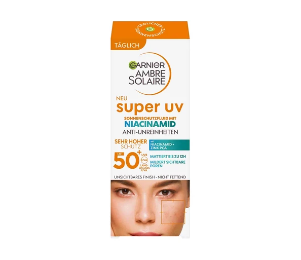 Ambre Solaire Super UV Niacinamide Anti-imperfection Fluid SPF50