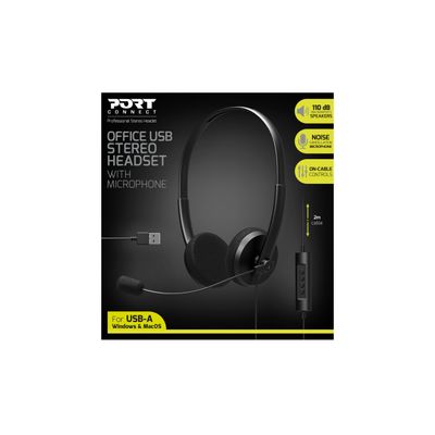 PORT Connect - casque filaire avec micro - noir