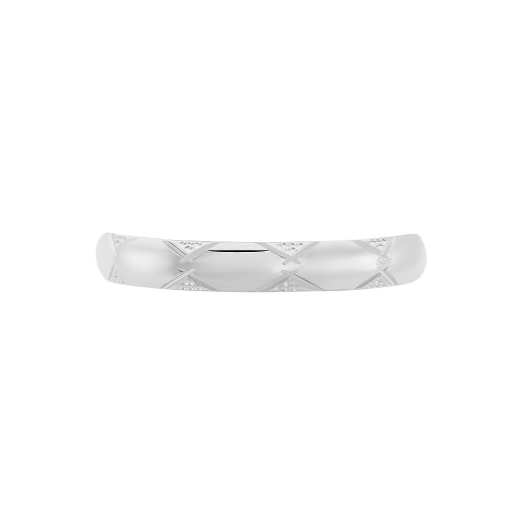 Alliance Harmonie Demi Jonc Classique Or Blanc